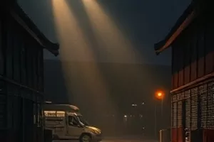 《北纬四十度》旅行纪录片封面，旷野公路与低垂云层